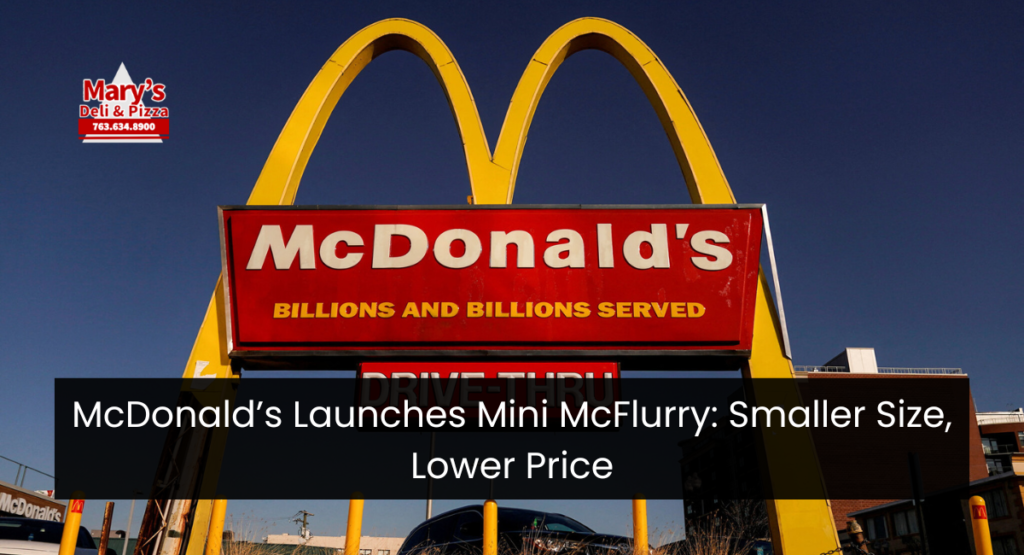 McDonald’s Launches Mini McFlurry: Smaller Size, Lower Price