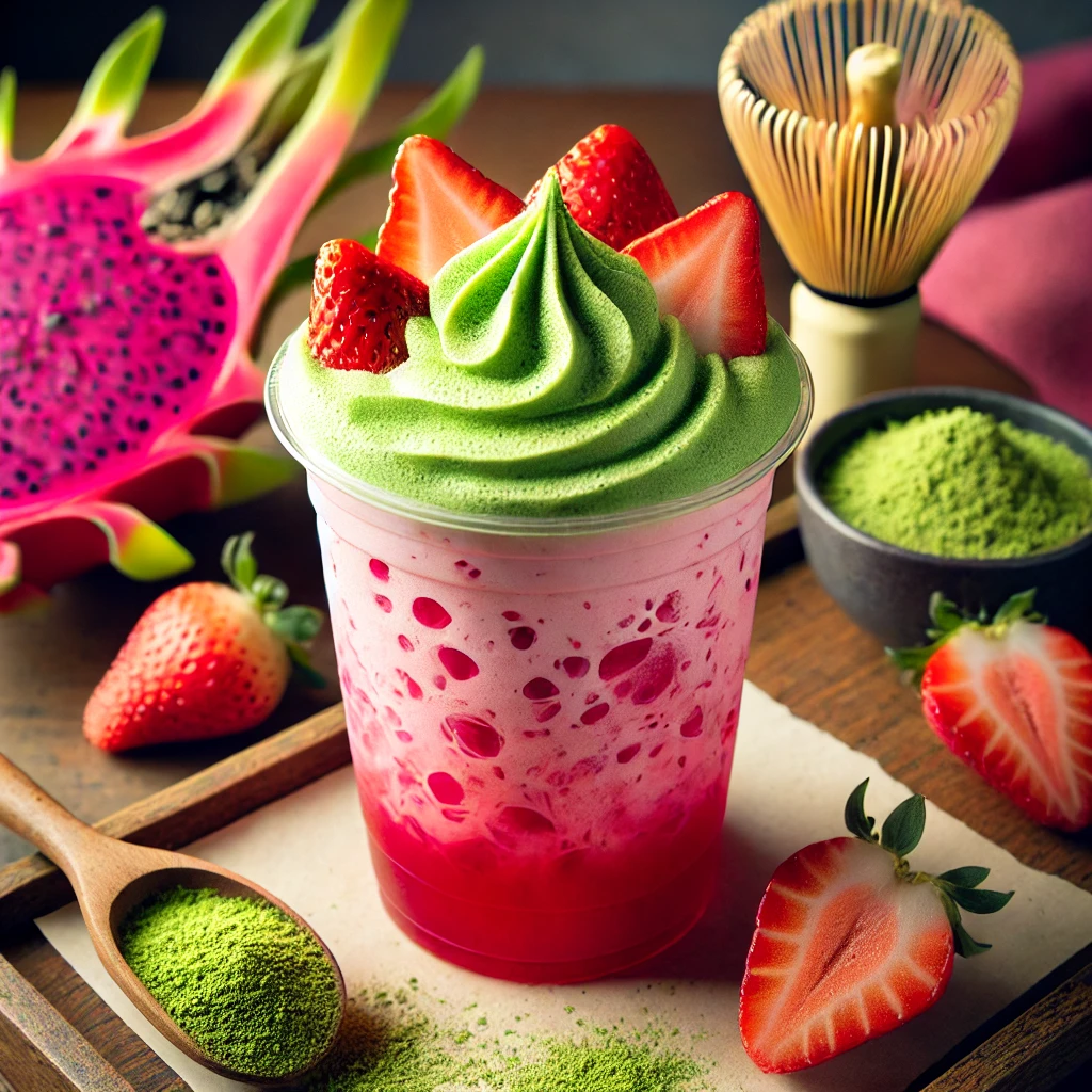 How To Order A Strawberries And Cream Matcha At Dunkin’ With This Hack