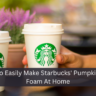 How To Easily Make Starbucks' Pumpkin Cold Foam At Home