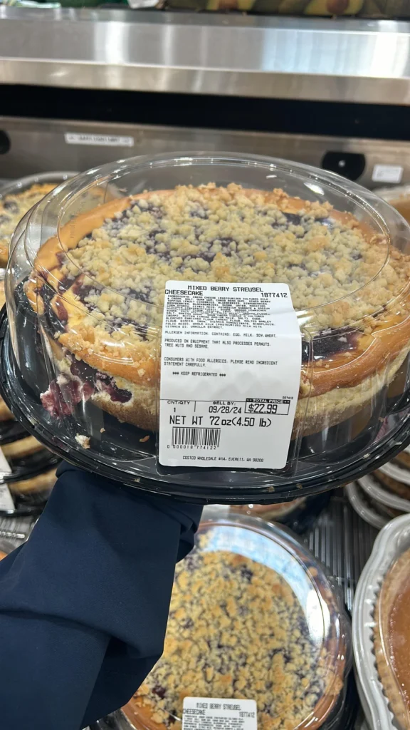 Costco’s New Mixed Berry Streusel Cheesecake Has Shoppers Raving